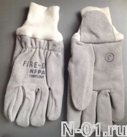 Перчатки пожарные трехслойные. Сертификат NFPA. Размер XXL. (12)