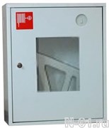 Шкаф для пожарного крана металлический 310 НОБ/НОК (белый/красный)