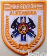 Нашивка пожарная "Fire station ALEXANDRA" (Сингапур)