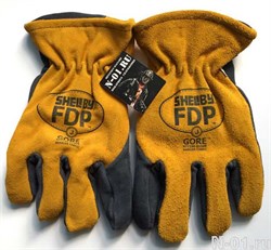 Перчатки пожарные трехслойные SHELBY FDP (США). Сертификат NFPA. Размер 12 (XXL).