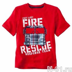 Детская пожарная футболка FIRE RESCUE - фото 4083