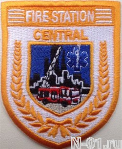 Нашивка пожарная "Fire station CENTRAL" (Сингапур) - фото 5426