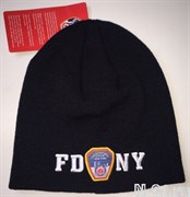 Шапка зимняя пожарная FDNY (тёмно-синяя)