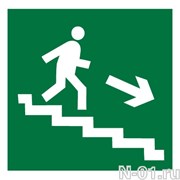 Направление к эвакуационному выходу по лестнице вниз (пленка) 